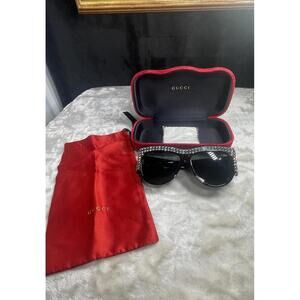 Gucci Crystal Oversize Sunglasses